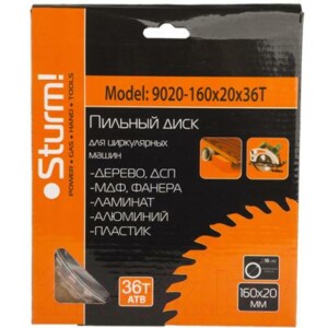Пильный диск Sturm! 9020-160-20-36T