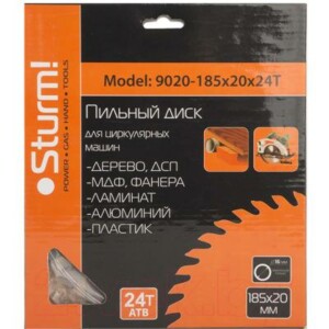 Пильный диск Sturm! 9020-185-20-24T