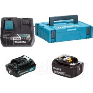 Набор аккумуляторов для электроинструмента Makita BL1021B + BL1850B с зарядным DC18RE
