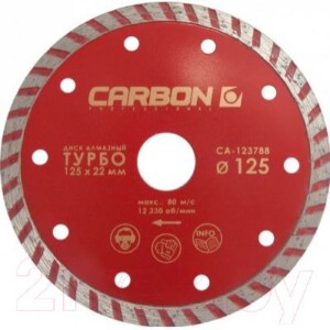 Отрезной диск алмазный Carbon CA-123801
