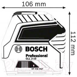 Лазерный нивелир Bosch GLL 2-10 Professional