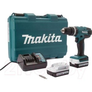 Профессиональная дрель-шуруповерт Makita HP347DWE