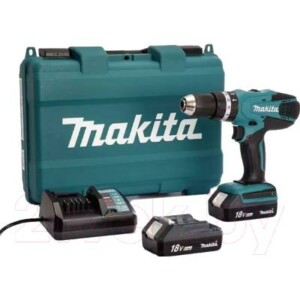 Профессиональная дрель-шуруповерт Makita HP457DWE