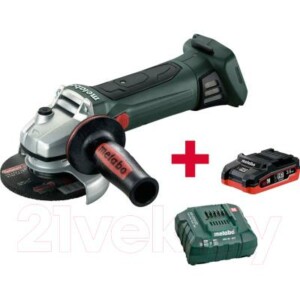 Профессиональная угловая шлифмашина Metabo W18 LTX125