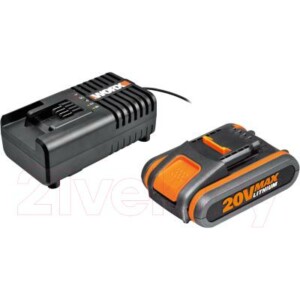 Набор аккумуляторов для электроинструмента Worx WA3551.1 + зарядное устройство WA3880 / WA3601