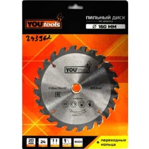 Пильный диск Yourtools Z24 160/20мм