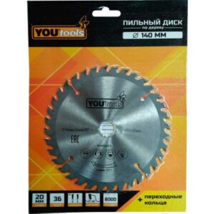 Пильный диск Yourtools Z36 140/20мм
