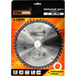 Пильный диск Yourtools Z48 184/30мм