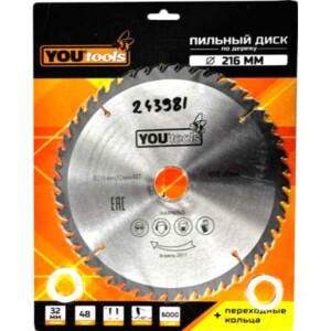 Пильный диск Yourtools Z48 216/32мм