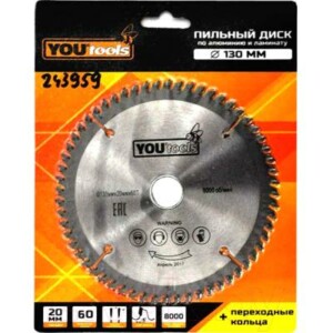 Пильный диск Yourtools Z60 130/20мм
