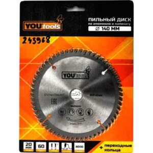Пильный диск Yourtools Z60 140/20мм